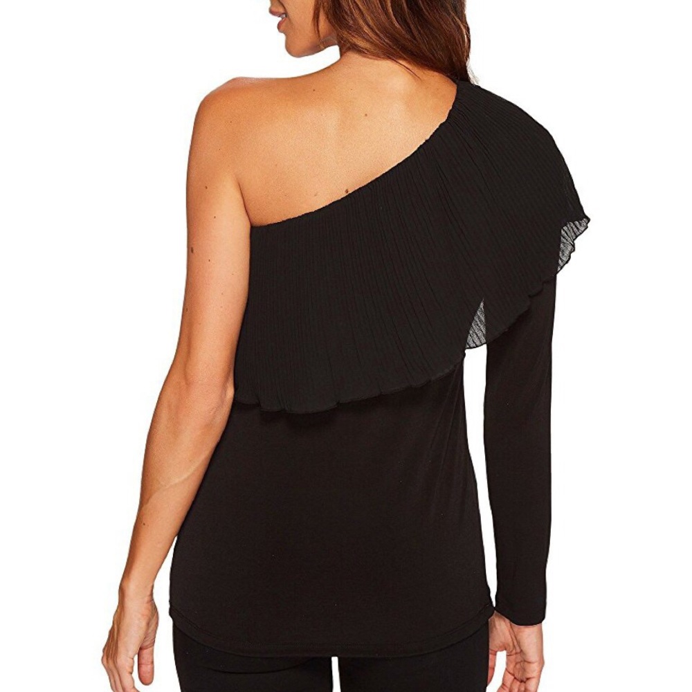 MICHAEL Michael Kors Pleated One Shoulder Top - Picture 4 of 5